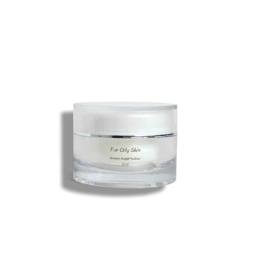 BioDan natural moisturizer for oily skin with ceramides in signature jar