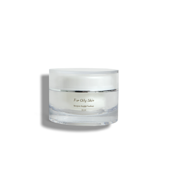 BioDan natural moisturizer for oily skin with ceramides in signature jar